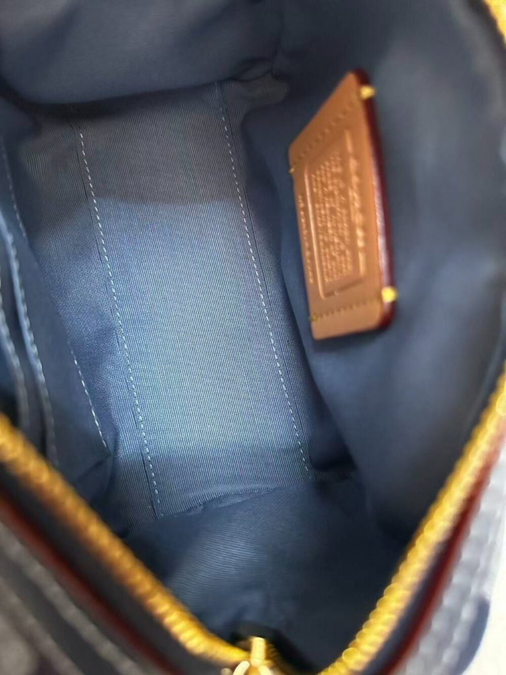 Coach Rowan Satchel Bag In Signature Denim Canvas NWT CY699 - Picture 6 of 8